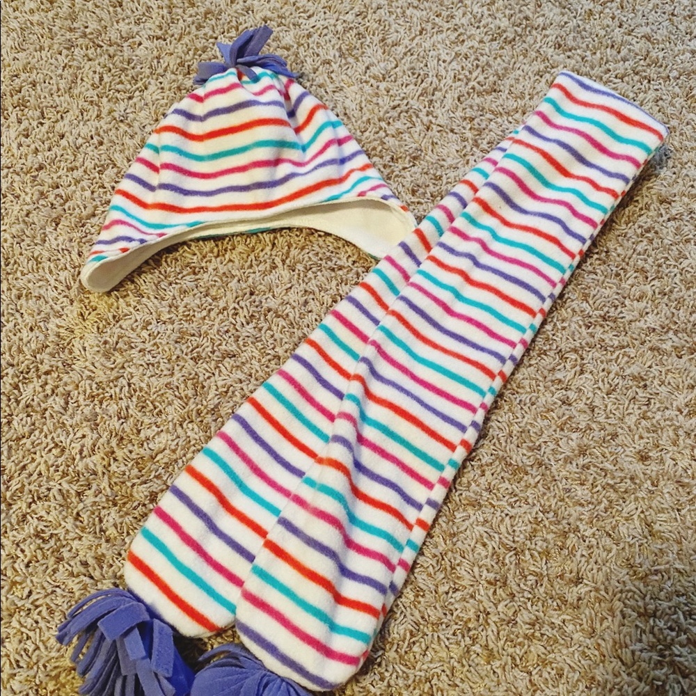 Girls Winter Hat and Scarf Set